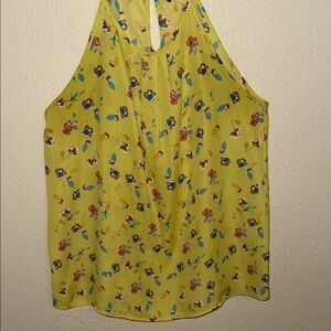 Papermoon Yellow Floral Halter Camisole